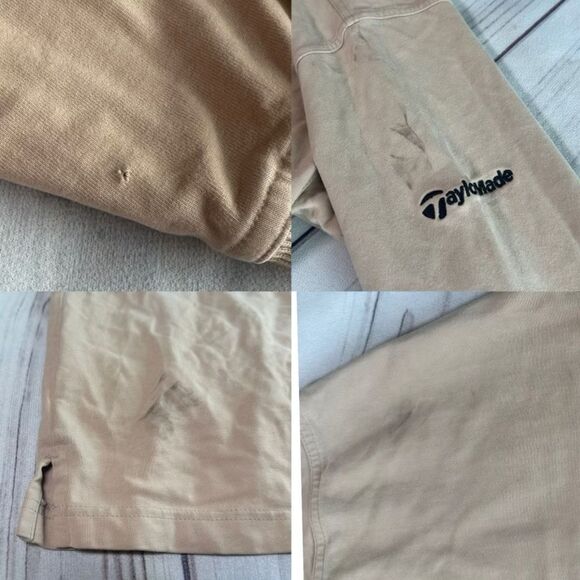 VINTAGE Taylormade Shirt Men Sz Large Pullover Golf Athletic Mock Neck Baggy Y2K - Picture 4 of 4